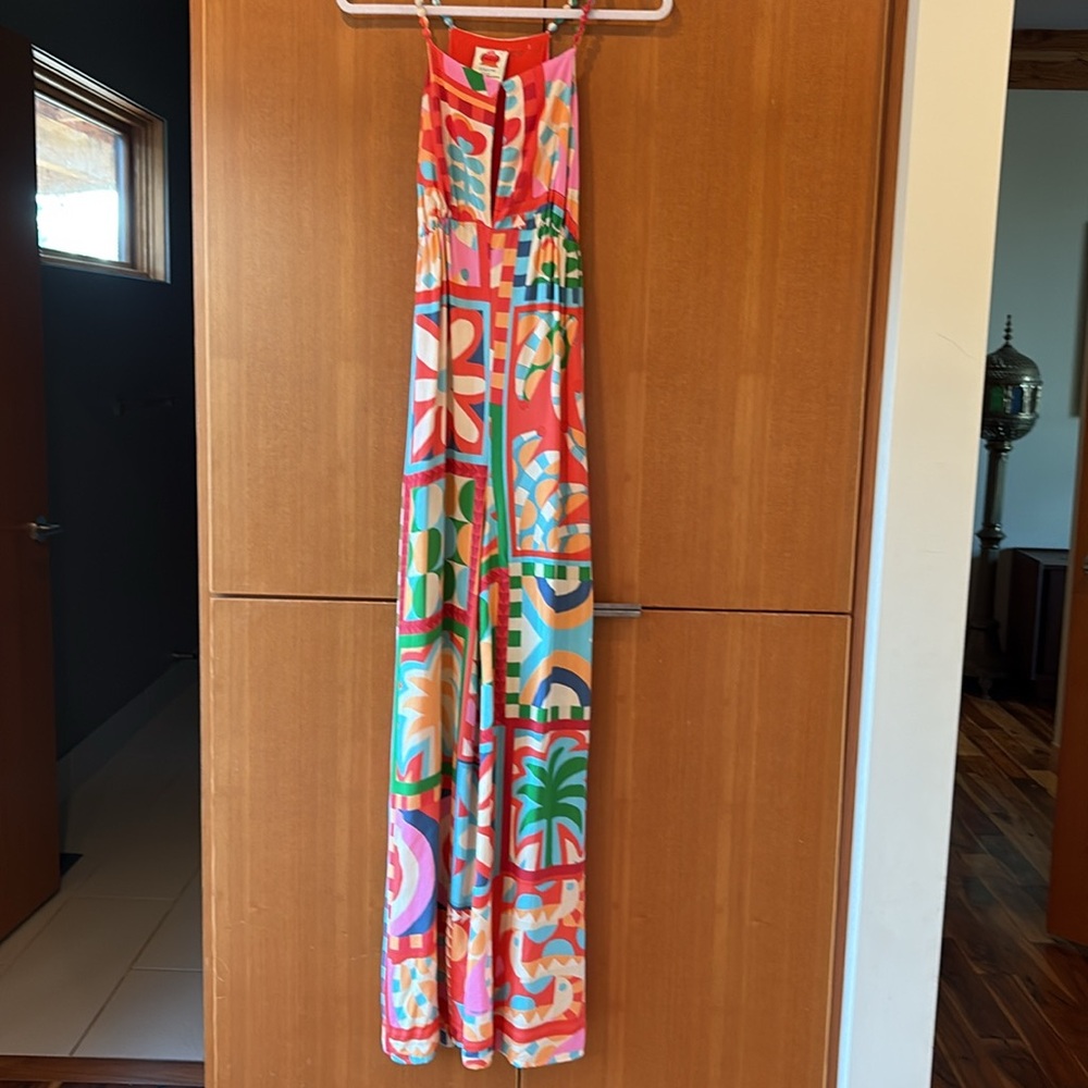 Farm Rio Cut-Out Halter Jumpsuit - Picture 3 of 7